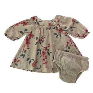 Baby GAP Floral Dress and Bloomers Matching Set 0-3 mo